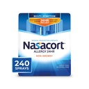 Nasacort 24HR Allergy Nasal Spray für Erwachsene, Non-Drowsy & Alkohol Free, 240 Sprays, 0.57 fl.oz. 2Ct