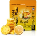 PulverVitamin Elektrolyte Pulver Plus (50 Portionen) Tangerine Ananas Elektrolyt Pulver 0 Calorie Keto, 0 Zucker, kein Maltodextrin, 1000mg Kalium, 120mg Calcium, 120mg Magnesium, Hydration Pulver