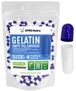 XPRS Nutra Größe 4 Leere Kapseln - 100 Count Small Leere Gelatin Kapseln - Pillen DIY Kapsel Füllung - Fillable Pure Bovine Pill Gel Kapseln für Do-It-Yourself Ergänzungen (Purple/White)