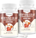 Red Vine Leaf & Horse Chestnut Extract Capsule Supplements (Vitis Vinifera) 1500mg -Premium Extract for Healthy Veins, Zirkulation, Herz, Haut (2 Pack)