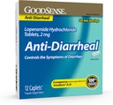 GoodSense Loperamid Hydrochlorid Tabletten, 2 mg, Anti-Diarrheal, 12 Zähler