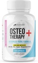 OsteoTherapie+ Advanced Bone Support Supplement - Vitamin C, MK4/MK7, High Absorbing Calcium, Manganese, Magnesium