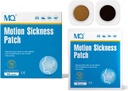 MQ 42ct Motion Sickness Patches Non Drowsy, Sea Sickness Patches für Cruise Travel Essentials, Waterproof Patch Hinter Ohr für Auto Flugzeug Altitude Sickness, Long Last 72H