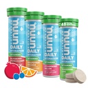 Nuun Vitamine Elektrolyt Tabletten mit Vitamin D, C, E, A, & B6, Folsäure, Magnesium & 4 andere essentielle Elektrolyte, Glutenfrei & Vegan, gemischte Frucht, 4 Packung (48 Portionen insgesamt)