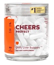 Cheers Protect | Daily Liver Supplement für Trinker mit L-Cystein + DHM | Erhöhen Glutathione Levels | 30 Doses | Cystein, Dihydromyricetin, Milk Thistle, Prickly Pear, B-Vitamine, Ginger