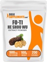 BulkSupplements.com Fo-Ti-Extrakt-Pulver - Fo-Ti-Root-Pulver, He Shou Wu, Kräuterergänzung - Glutenfrei, 500mg pro Portion, 100g (3,5 oz) (Pack von 1)