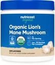 Nutricost Organic Lion's Mane Mushroom Powder 4oz - Zertifiziert USDA Organic