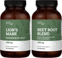 Earth Harmony Bio Lion's Mane & Beet Root Powder - 120 Kapseln