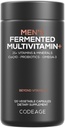 Codeage Men’s Daily Multivitamin – 25+ essentielle Vitamine & Minerals, Bio Ganze Lebensmittel, Probiotika, Omega-3, Zink, Vitamine A, B, C, D, E & K – 120 Kapseln