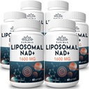 1600 mg Liposomal NAD Supplemento, 98% Pure NAD+ Supplemento, Assorbimento Superiore, alternativa a Nicotinamide Riboside o NADH per aumentare NAD+ per la difesa dell'invecchiamento, energia, longevità, 360 Softgels