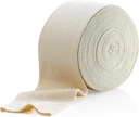 Elastische Tubular Support Bandage Größe E, 10M Box - Natürliche Farbe (3.5" X 33 Fuß) für große Knie Unterstützung Bandage -Medium Oberschenkel, Baumwolle Spandex