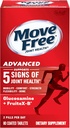 Bewegen Sie Free Advanced Glucosamine Chondroitin + Calcium Fructoborate Joint Support Supplement, unterstützt Mobilität Komfort Stärke Flexibilität & Knochen - 80 Tabletten (40 Portionen)*
