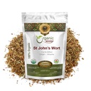 Organic Way St. John's Wort Cut & Sifted (Hypericum perforatum) - Kräutertee | European Wild-Harvest | Organic, Kosher & USDA Zertifiziert | Vegan, Non GMO & Gluten Free | Origin - Albanien (1/4LBS / 4Oz)