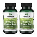 Swanson Rhodiola Rosea Root - Adaptogene Kräuterergänzung Förderung Mood Balance & Stress Support - Natürliche Formel für Energieunterstützung - (100 Kapseln, 400mg Jeder) (2 Packung)