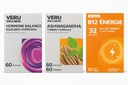 Veru Wellness Hormonal Balance für Frauen Compete Bundle - Myo-Inositol & D-Chiro, Ashwagandha, Energy - PMS, Mensural, Mood - Stress und Energie (2 Monate)