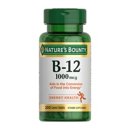 Nature's Bounty Vitamin B12 1000 mcg Ergänzungen, unterstützt Energie Stoffwechsel, 200 Ct
