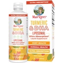 MaryRuth Organics | Liposomal Turmeric & DHA | Curcumin | Ginger Root Oil | Algal DHA & Vitamin E | Kognitive Funktion | Mood Unterstützung | Gemeinsame Gesundheit | Flüssigkeitsergänzung | 15.22 oz