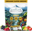OPTIVIDA Fruits & Veggie Mix Super Greens Powder Packets (30 Tage)- 50+ Superfood Green Juice Powder & Greens Supplements W/Probiotic, Antioxident, Verdauungsenzyme & Adaptagen Blends für Gut Health