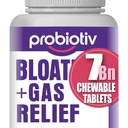 Gas & Bloating-Unterstützung für Frauen und Männer 7 Billion CFU – Kaubare Probiotika & Lactobacillus Reuteri, Tägliche Verdauungsenzyme für okziale Bloating, Gut Comfort & Digestive Health