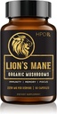 HPD Rx Lion's Mane Mushroom Extract Kapseln Natürliche Nootropic, unterstützt Gedächtnis & Fokus, Immunität Booster - Potent Mushroom Supplement | 2250 mg, 90 Kapseln, Packung von 1