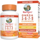 MaryRuth Organics Vegan Omega 3 6 7 9 Gummies | Bis zu 4 Monate Versorgung | Omega 3 Supplement mit Leinsamenöl | Omega 3 Gummies | Kein Fischgeschmack | Nicht-GVO | 120 Count
