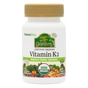 NaturesPlus Quelle des Life Garden Vitamin K2-60 Vegan Kapseln, Paket von 2 - Knochenunterstützung - Certified Organic, Non-GMO, Gluten Free - 120 Gesamt Servierungen