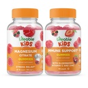 Lebensfähiges Magnesium Kinder + Immununterstützung Kinder, Gummie Bundle - Große Verkostung, Vitaminergänzung, Glutenfrei, GMO frei, Kaugummi