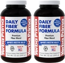 Yerba Prima Daily Fiber Formula Powder - 12 oz (Pack von 2) - lösliche & unlösliche Nahrungsfaserergänzung - Colon Cleanse - Gut Health - Vegan, Non-GMO, Glutenfrei
