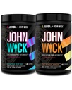 Jacked Factory X John Wick - Wick Mode Pre Workout Powder - Intense Energy, Battle-Ready Focus, Unstoppable Commitment und Sheer Will - Baba Yaga Blue Raz & Last Tropical Sunrise