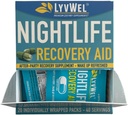 LyvWel Nightlife Recovery Carton | Rapid Morning Rejuvenation, Liver Support | DHM, Elektrolyte, B Vitamine - 20 Packungen, 40 Portionen