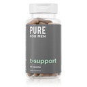 Rein für Männer T-Support Ergänzung | Vegetarische Gesamtunterstützung für Männer mit Maca, Vitamin D, & Ashwagandha, Muskel-Gesundheit | Ausdauer, Kraft, Fokus, & Energie Unterstützung | 60 Kapseln