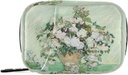 Roses Van Gogh Pille Box 7 Tage Pille Tasche Reise Pille Organizer Tasche mit Reißverschluss Portable Weekly Case Compact Größe für Vitamin Supplement Halter