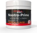 Nootro-Prime Brain Boost - Fokus Brain Supplement - Pilz-Ergänzung Pulver mit Alpha GPC, Nootropic Brain Ergänzungen für Gedächtnis und Fokus mit Lions Mane, 30 Servierungen, Tropical Flavor