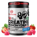 Natures Aid Creatine Monohydrate Gummies (5g) – Pre-Workout Energy & Muskel-Wachstumsunterstützung für Männer & Frauen | Erdbeer-Elektrolyt-Gummien (135 Zähler)