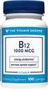 Vitamin Shoppe Vitamin B12 1000mcg - Unterstützt Energieproduktion, Einmal täglich Nahrungsergänzung - Vitamin B-12 (As Cyanocobalamin), Gluten & Molke kostenlos (100 Lozenges)