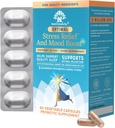 Nutricelebrity Optimal Stress Relief Supplement, Mood Unterstützung, Schlafhilfe, Ashwagandha Organic, KSM-66, Gehirn Fokus, Probiotika für Frauen, Gut Gesundheit, Vegan Non GMO 60 Tage Versorgung - 2 Pack