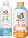 MaryRuth's Nighttime Multimineral (Peaches & Cream) und Multivitamin Liposomal (Strawberry Cherry & Vanilla) für Kinder | Clean Label Project Verified® | Vegan Vitamine für Muslce Relaxation & Overall W