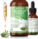 Soursop Graviola Flüssigkeitstropfen: 1800mg Premium Antioxidans Unterstützung für Immun-Gesundheit Verdauung Erholung Schlaf Vegan Gluten Free Sugar Free 1 Fl Oz 30 Tage Versorgung