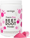 Bio Beet Root Juice Powder, aus Raw Beet Extract, Highly Concentrated & Higher Potency, natürliche Nitrite & Antioxidantien für Detox, Energie, Zirkulation, Workout Recovery, Daily Superfoods(12,7 Oz)