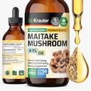 BIO KRAUTER Maitake Pilzextrakt - Maitake Liquid Supplement für Immununterstützung - 680 mg pro Portion - Vegan, Alkohol & Zucker Kostenlose Tropfen 4 Fl.Oz.