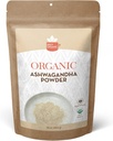 SPICY ORGANIC Organic Ashwagandha Root Powder – 1 lb., Non-GMO, 100% Raw from India – Indian Ginseng (Withania Somnifera) – Natural Stress Support, Energy & Immun Health