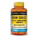 MASON NATURAL Vein Erect mit L-Arginin und Maca - Unterstützt sexuelle & vskuläre Gesundheit, Ergänzung für Varikose Venen und Spider Veins, 80 Kapseln