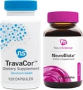 NeuroScience NeuroBiota (30 Kapseln) + TravaCor (120 Kapseln) Mood-Support Bundle - Mood Probiotic + Beilage zu helfen reduzieren Stress + Angst - Immun + GI Gesundheit (2 Produkte)