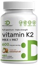 DEAL SUPPLEMENT Vitamin K2 Supplement 600mcg, 180 Kokosöl Softgels | Full Spectrum Hohe Absorption MK-7 & MK-4 Formen | Knochen, Gelenk & Immununterstützung – Non-GMO