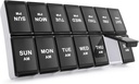 Sukuos Wöchentliche Pille Organizer 2 Mal pro Tag, 7 Tage Pille Box AM PM Große tägliche Pille Fall Vitamin Organizer Pille Behälter für Vitamine, Fischöle, Ergänzungen
