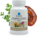 Dr. Robaina Astragalus & Reishi Capsules – Immun-, Liver & Cardiovascular Support – High-Potency Herbal Blend – Vegan, Non-GMO, Made in USA, 60 Kapseln