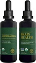 Global Healing Center Ashwagandha & Gehirn Health Kit - Ashwagandha Complex, unterstützt Stimmung, Funktion