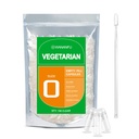 wananfu Größe 0 Leere Kapseln Vegetarisch (100 Zähler) Bundle mit Micro Lab Spoon, Klare füllbare Veggie Pillen Kapseln Größe 0 für Ihre eigenen Ergänzungen