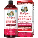 MaryRuth Organics Liquid Morning Multivitamin für Frauen, Männer und Kinder | Vitamin A C D E B6 B12 Biotin Zinc | Beauty | Vegan | Non-GMO | Glutenfrei | 32 Servietten