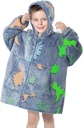 MeMoreCool Tragbare Decke Kids Blanket Hoodie, Kapuzendecke Kids Comfy Blanket Sweatshirt, Kleinkind Blanket mit Kapuze